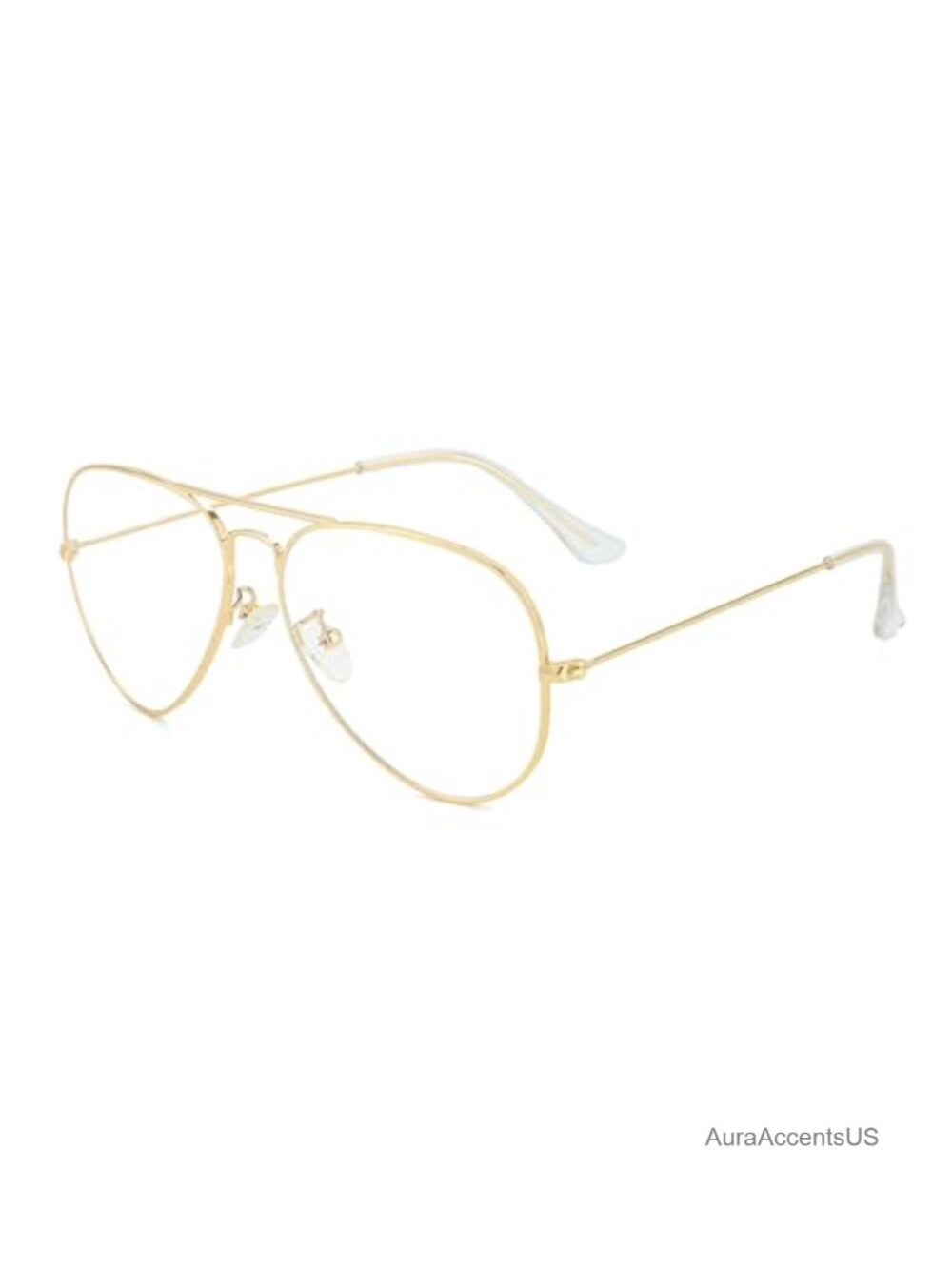 Aviator Blue Light Blocking Glasses Metal Frame Anti Blue Light Computer Eyewear